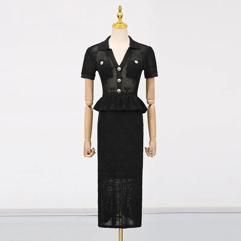 Ruffle edge dress style