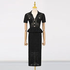 Ruffle edge dress style