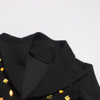 Tassels and rhinestone luxury blazer