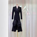 Collar elegant waist slim fit hip fish