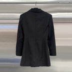 Multi layer metal buckle belt jacket