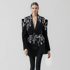 Heavy embellished blazer