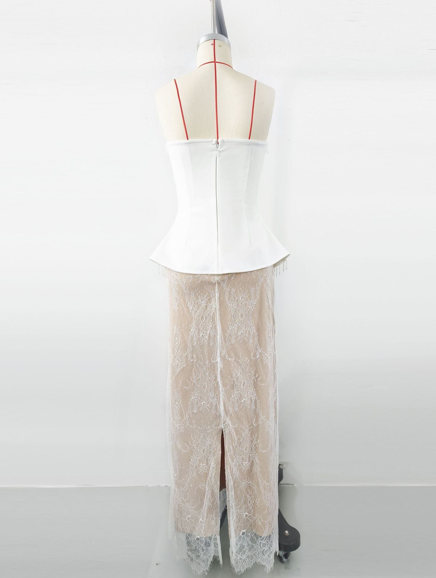 Elegancy crystals corset gown