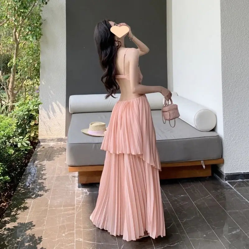 Sexy backless dress