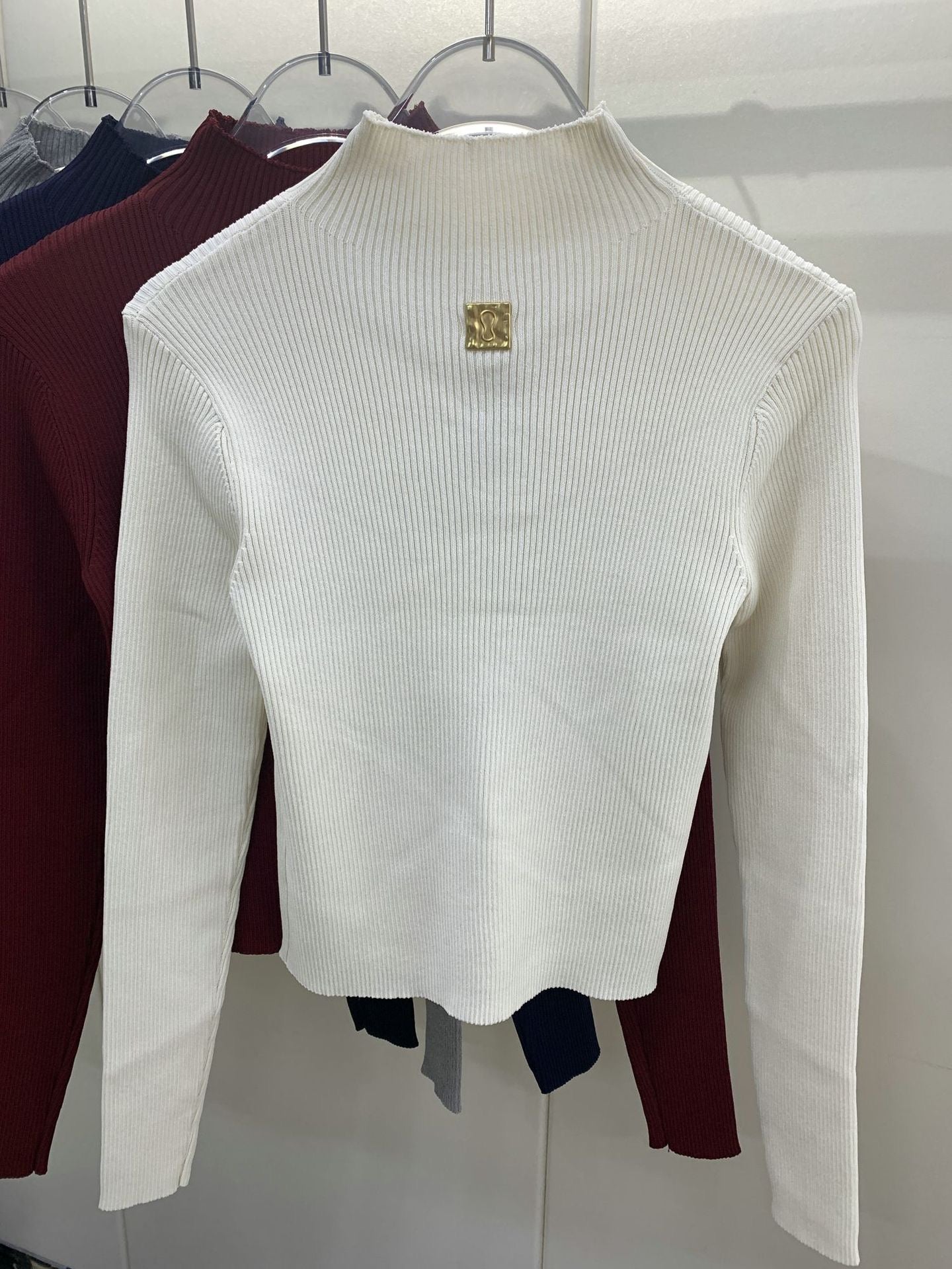 Sexy knitted turtleneck top