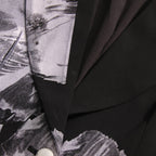 Elegant asymmetric suit