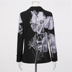 Elegant asymmetric suit