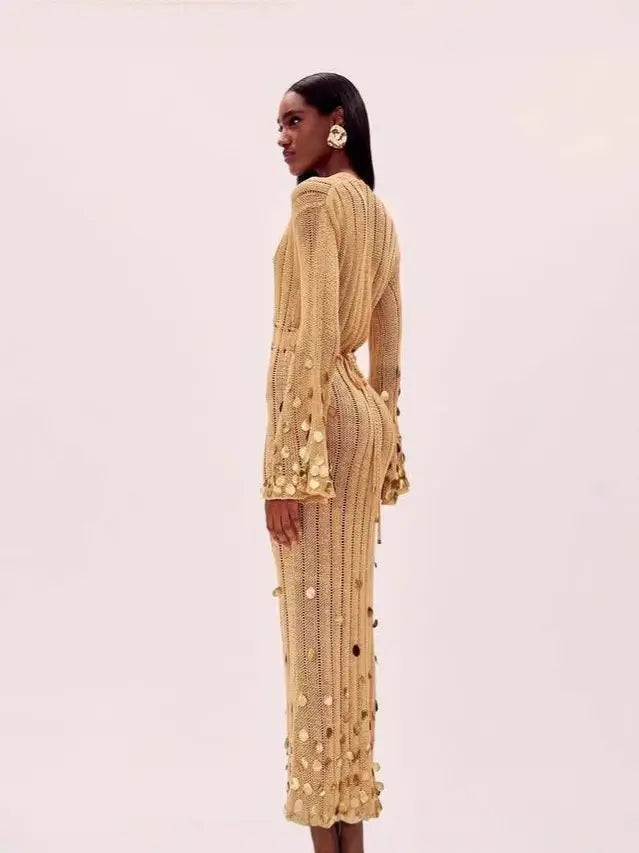Party knitted dress