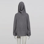 Knitted Cardigan hoodie style