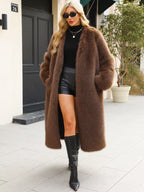 Faux fur coat