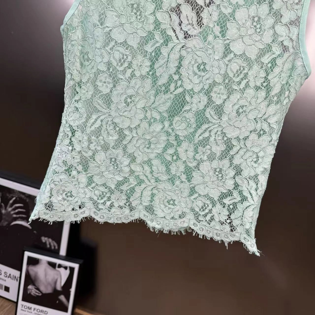 Lace shorts set