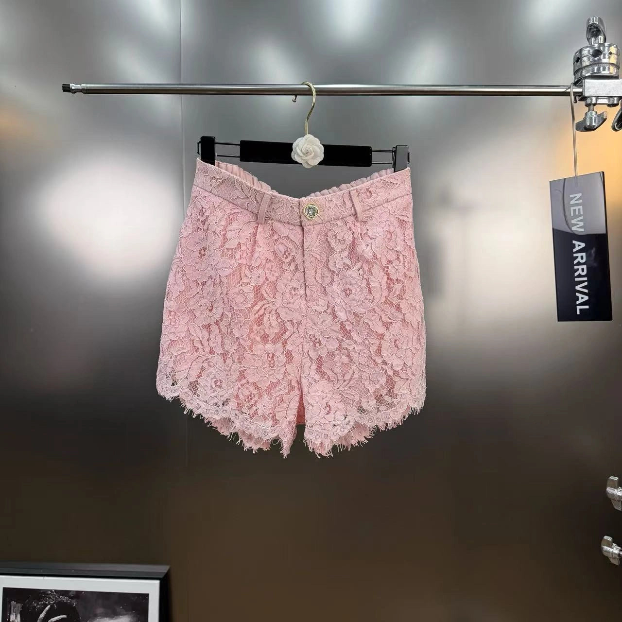 Lace shorts set