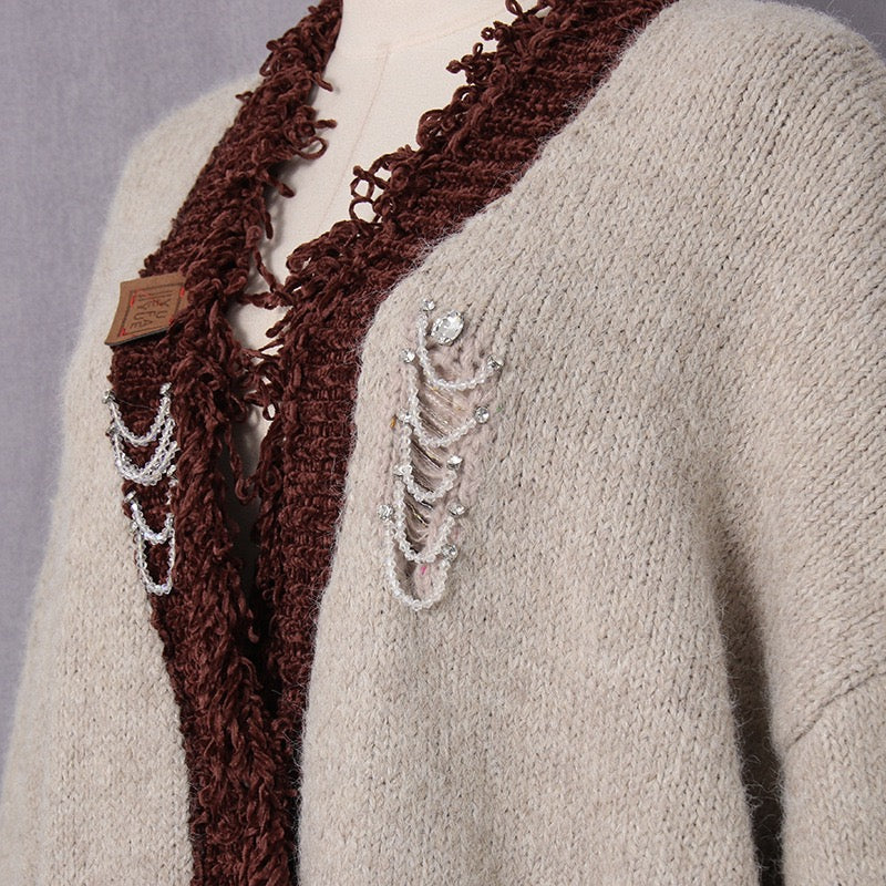 Trendy knitted jacket