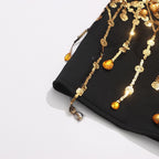 Tassels and rhinestone luxury blazer