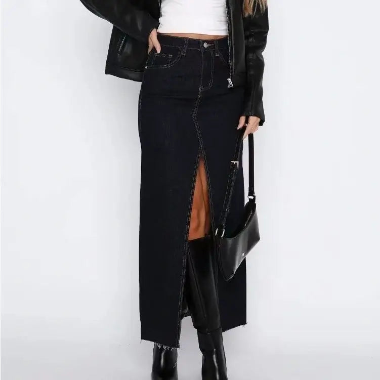 Split casual skirt