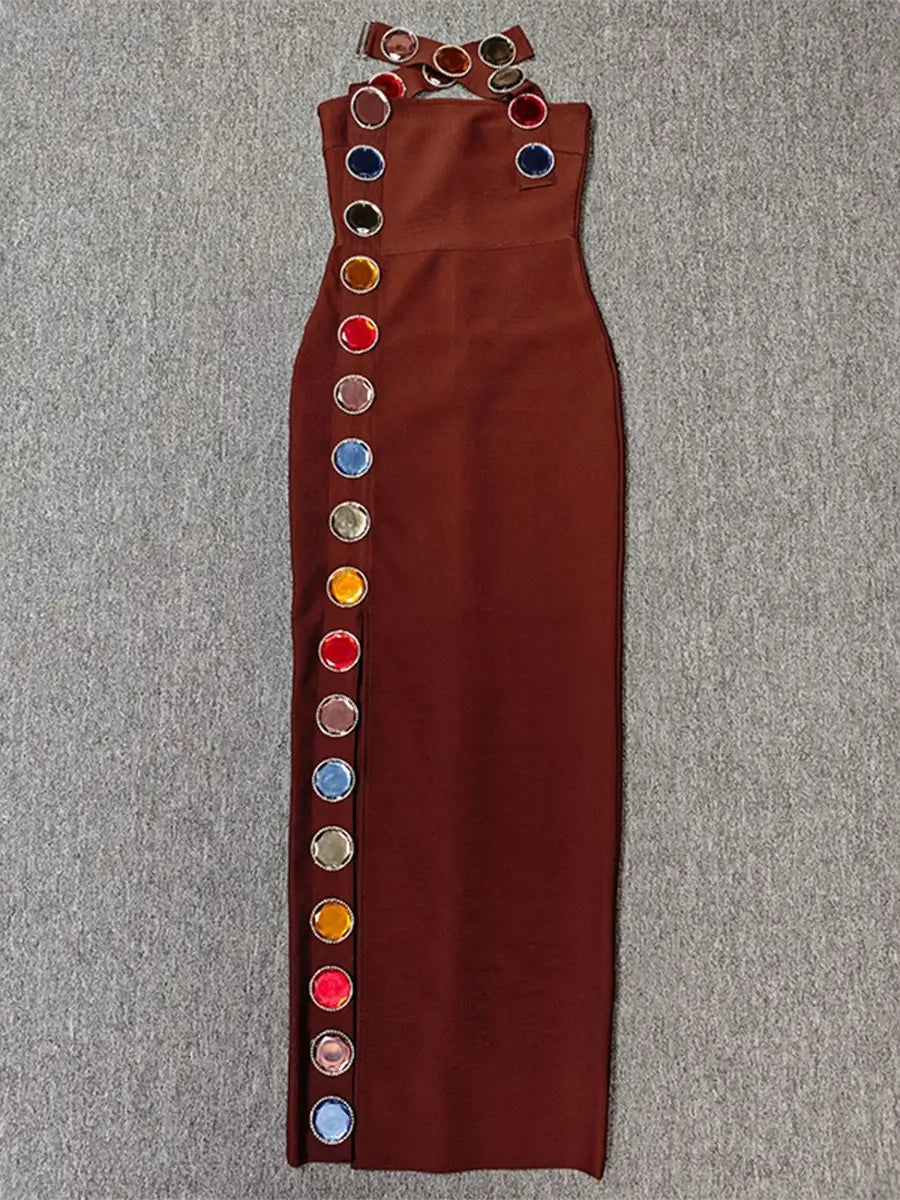 Sexy crystals bandage dress