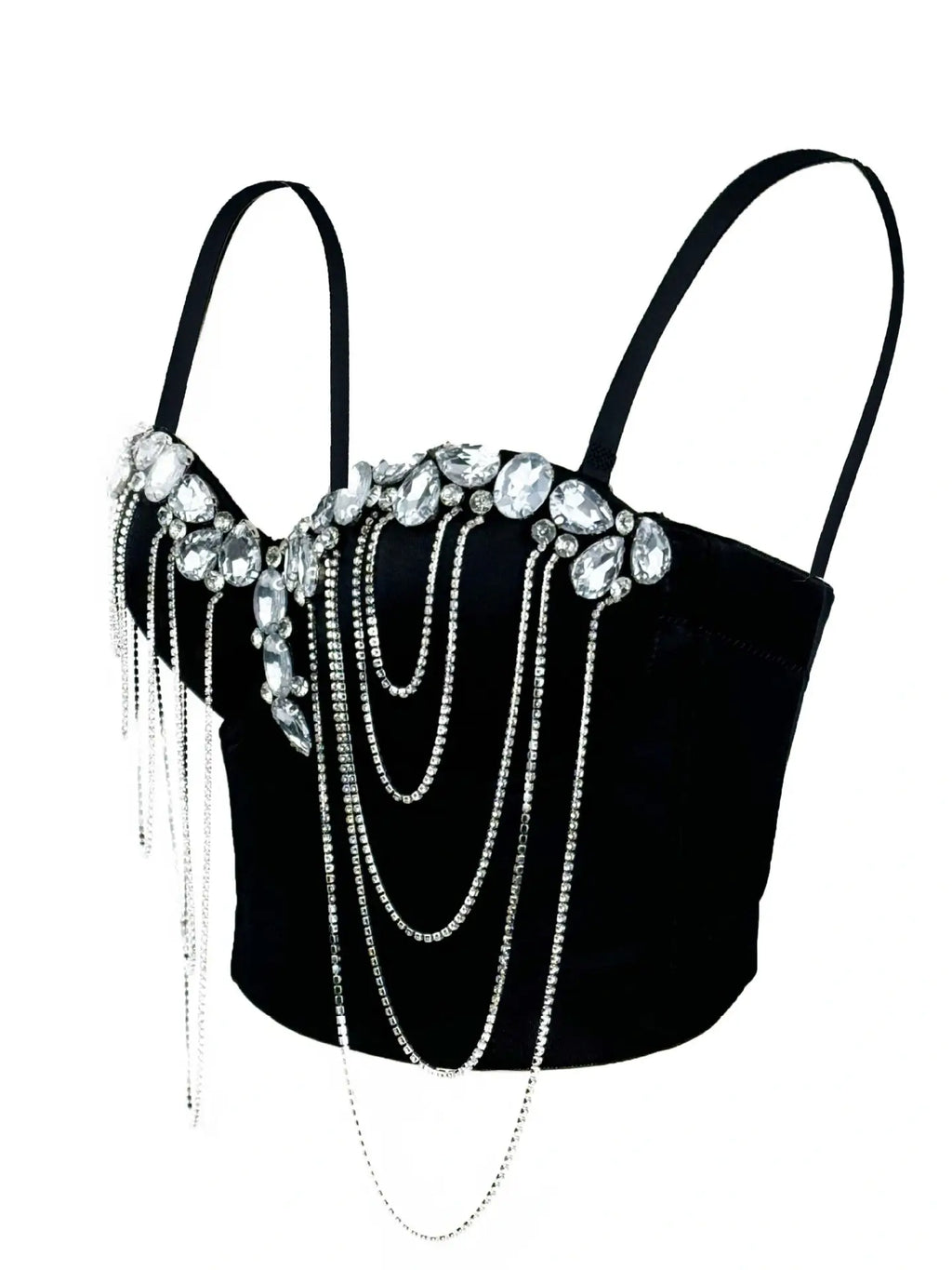 Chain diamond corset