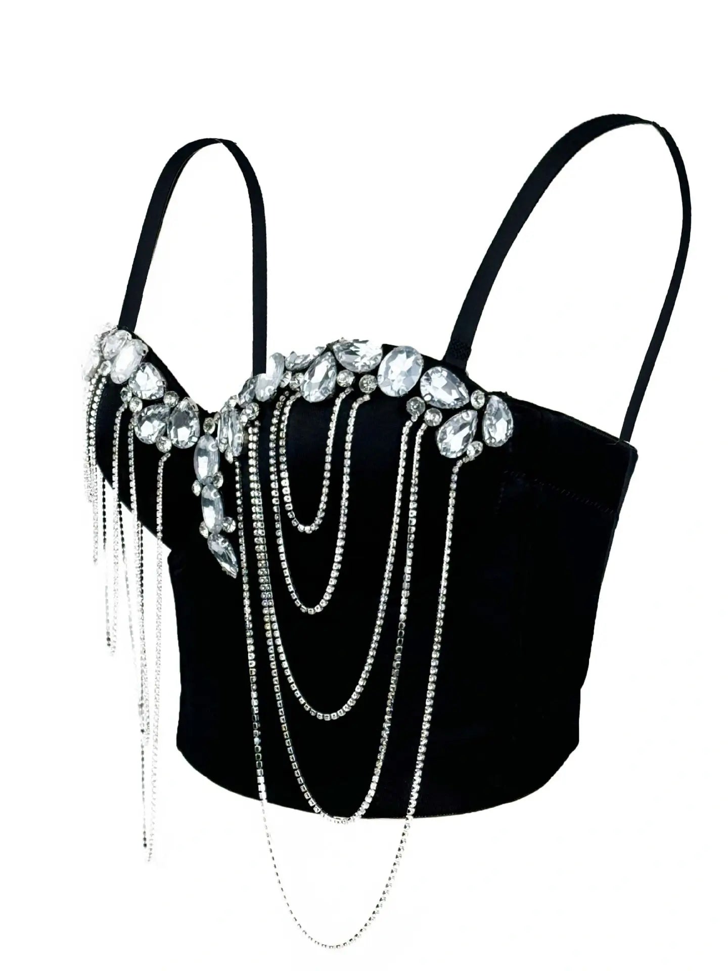 Chain diamond corset