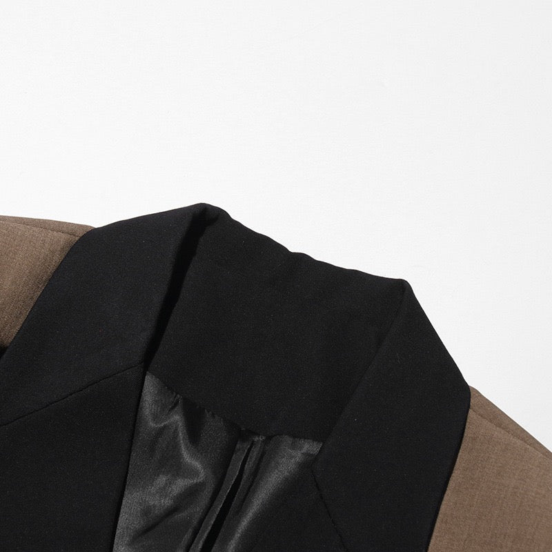 Fashionable one button casual lapel