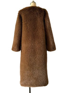 Faux fur coat