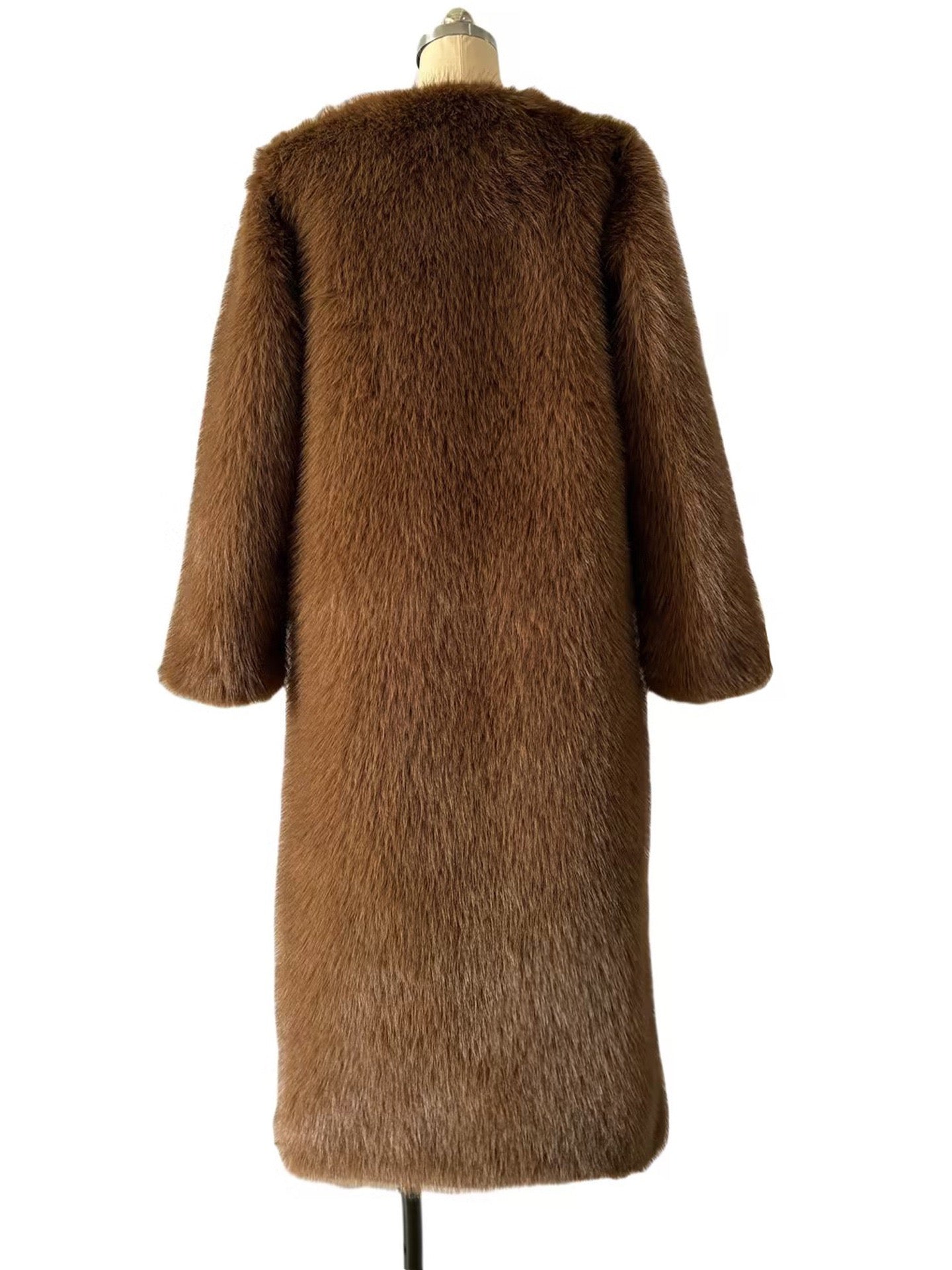 Faux fur coat