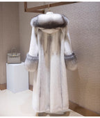Faux fur coat*large collar&cuffs