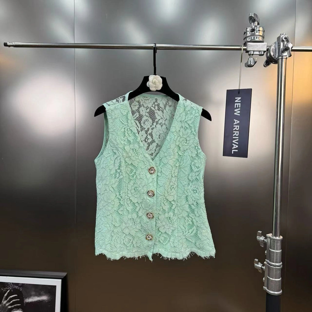 Lace shorts set