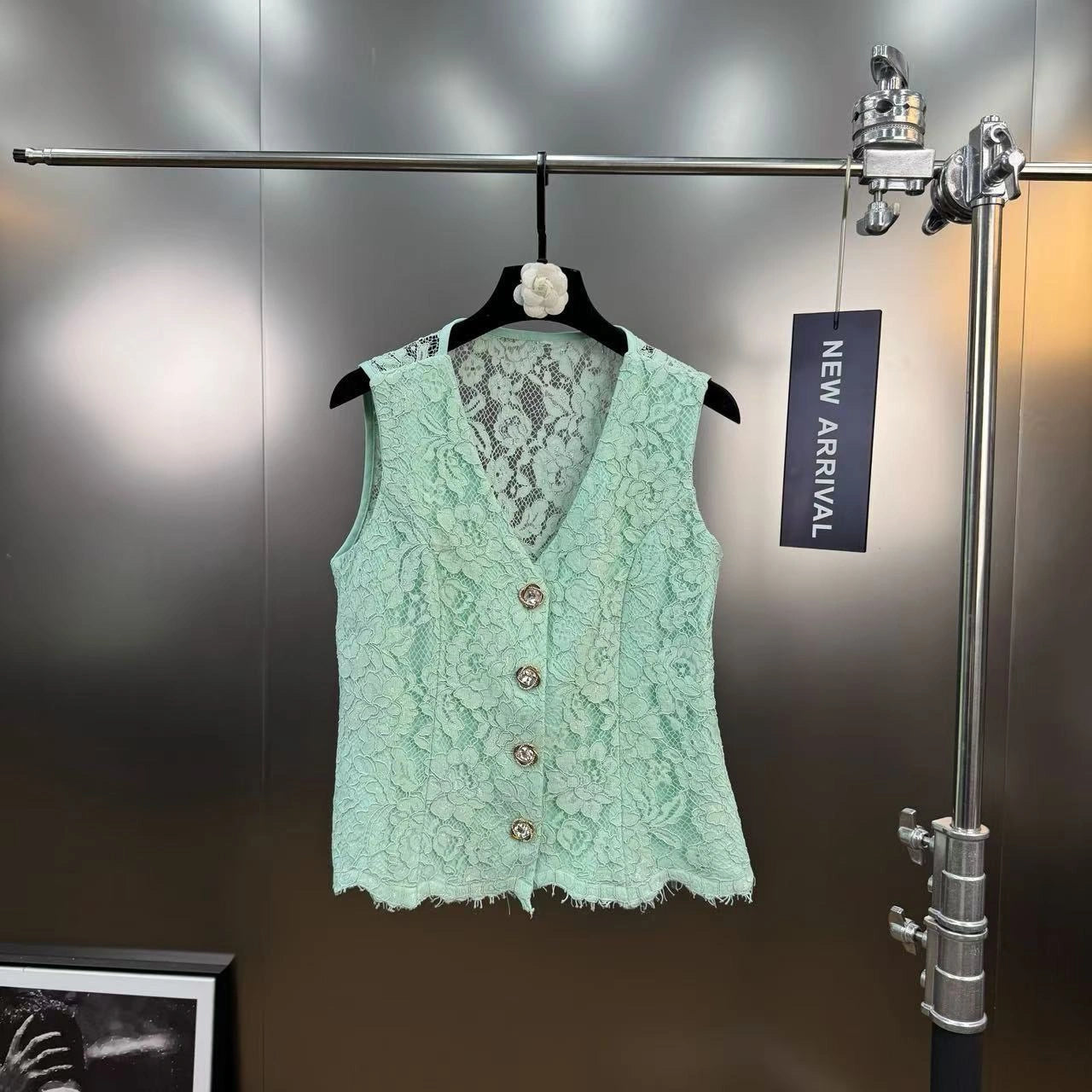 Lace shorts set