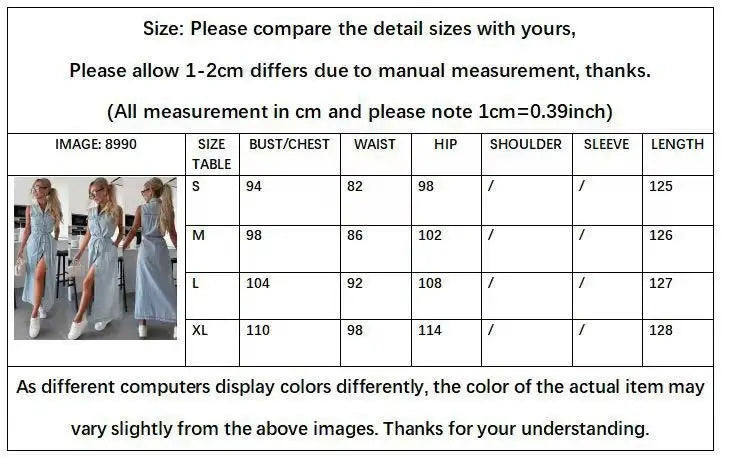 Sleeveless jeans dress