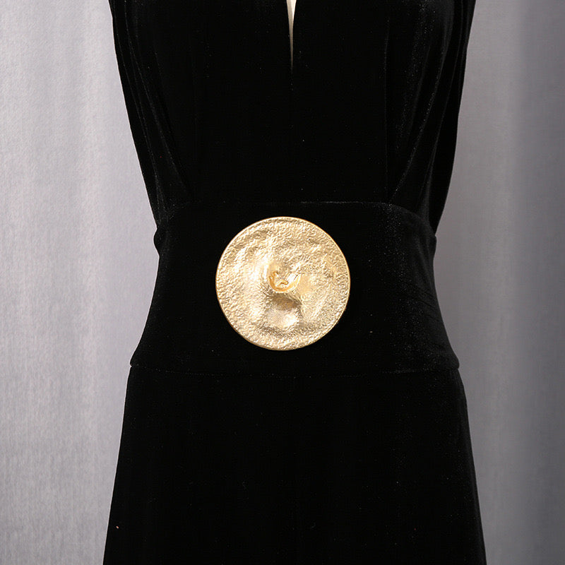 Coin halter backless style