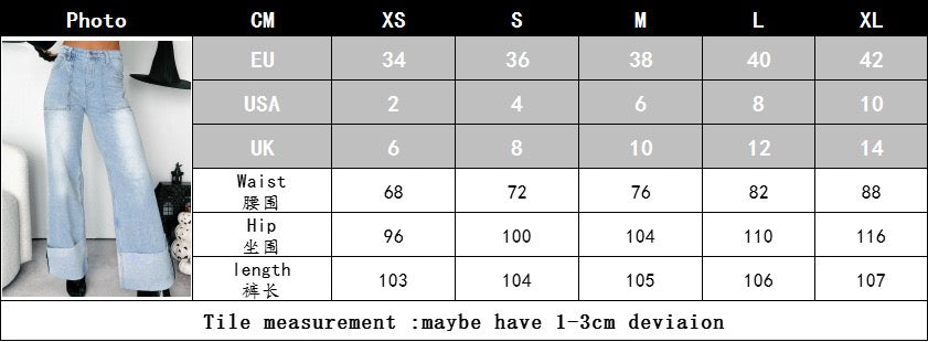 The folded edge denim